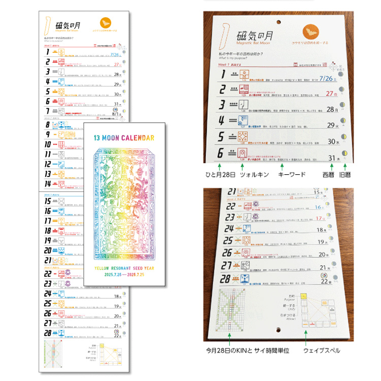 13の月の暦カレンダー