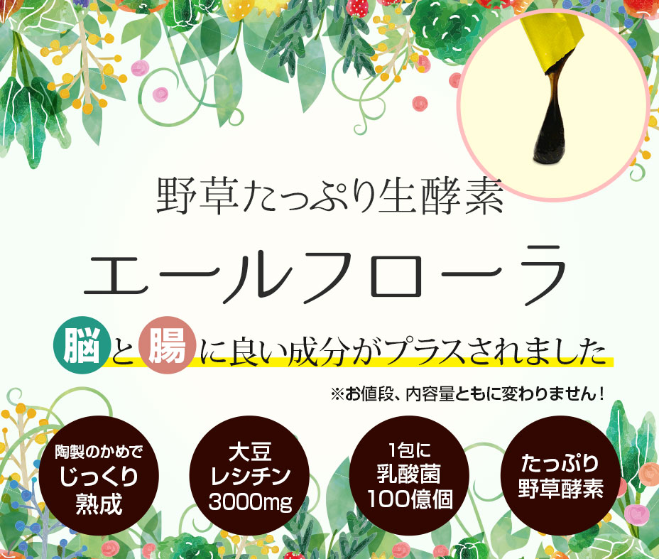 野草たっぷり生酵素 エールフローラ 10gｘ30包 いやしの村わくわくショップ